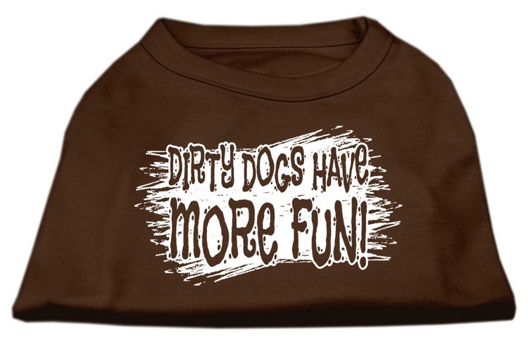 Dirty Dogs Screen Print Shirt Brown XXXL